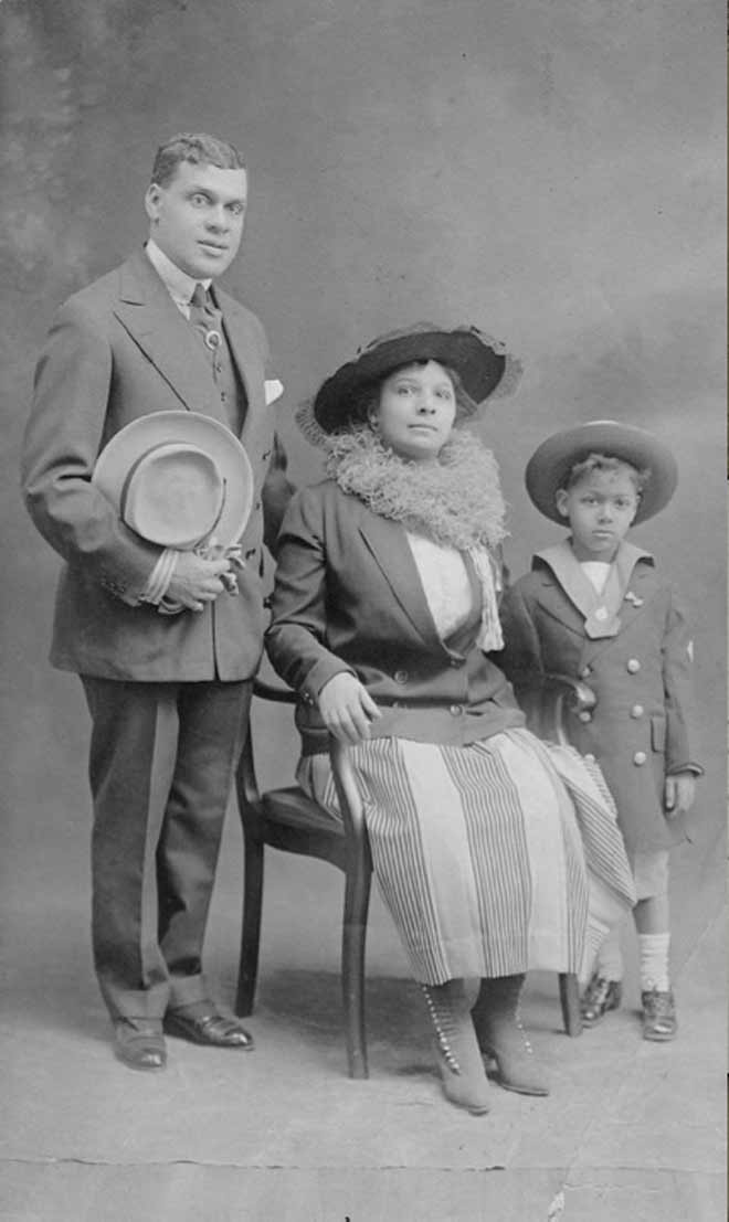 James and Lucy Williams with son Pierre in August 1916 while at Lipscomb Cottage, a black resort in Atlantic City. Charles Ford Williams Family Archives