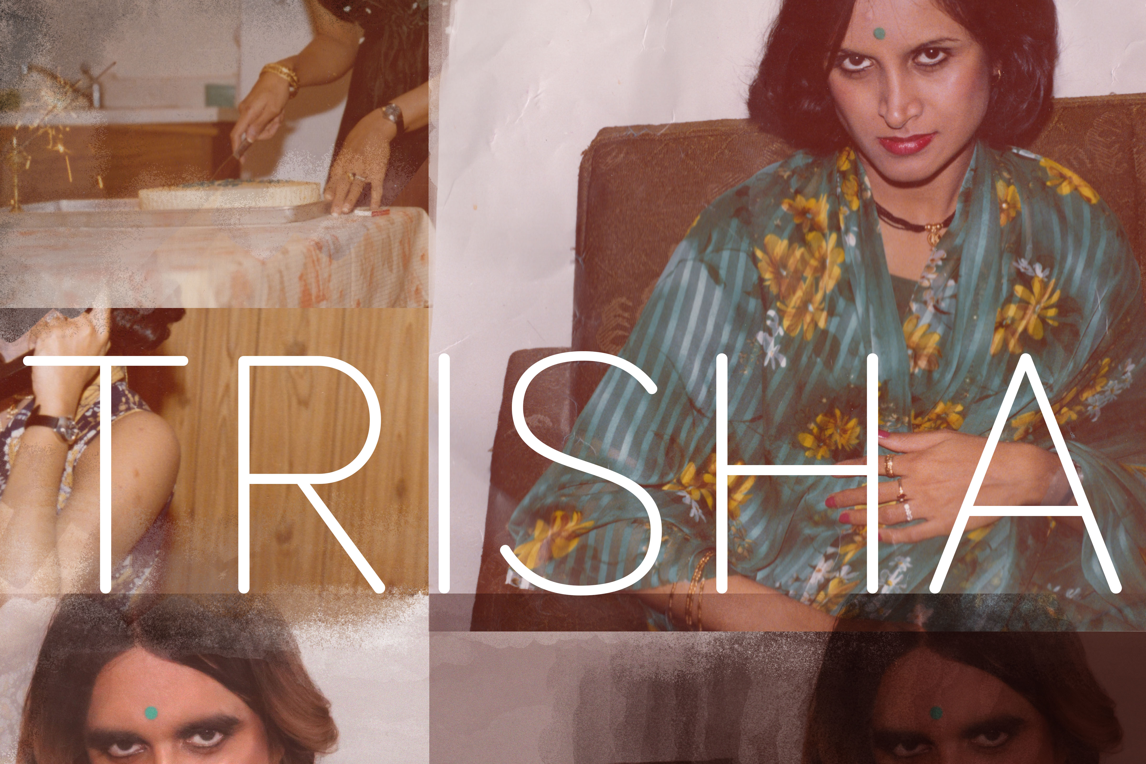Banner for Trisha, Vivek's exhibition on view until August 31 at Ace Hotel New York